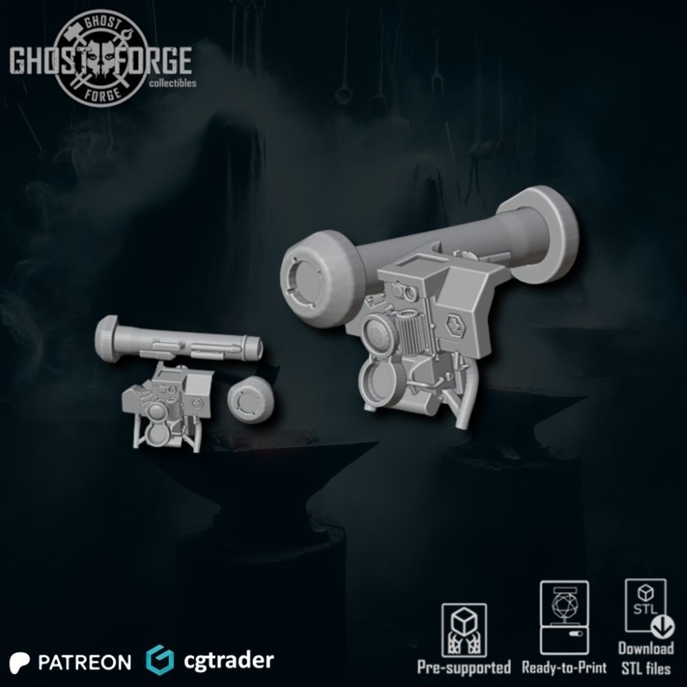 Rocket Launcher FGM148 JAVELIN 3D print model_1