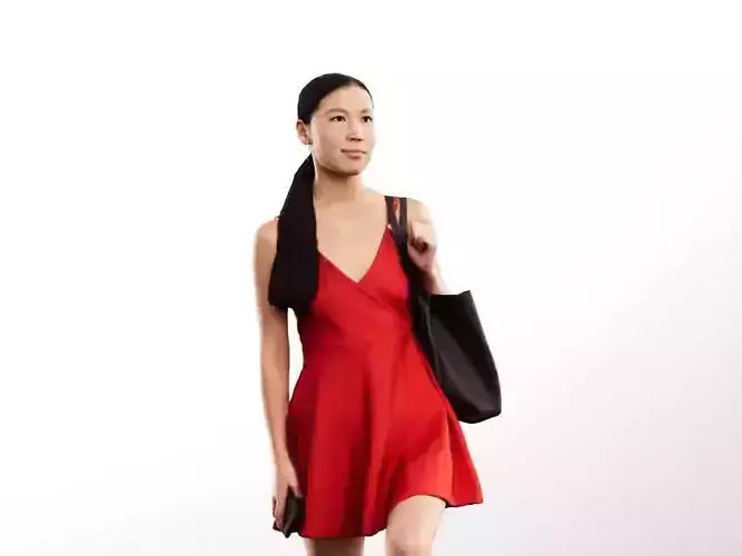 Anita 14259 - Elegant Woman Walking Up Stairs