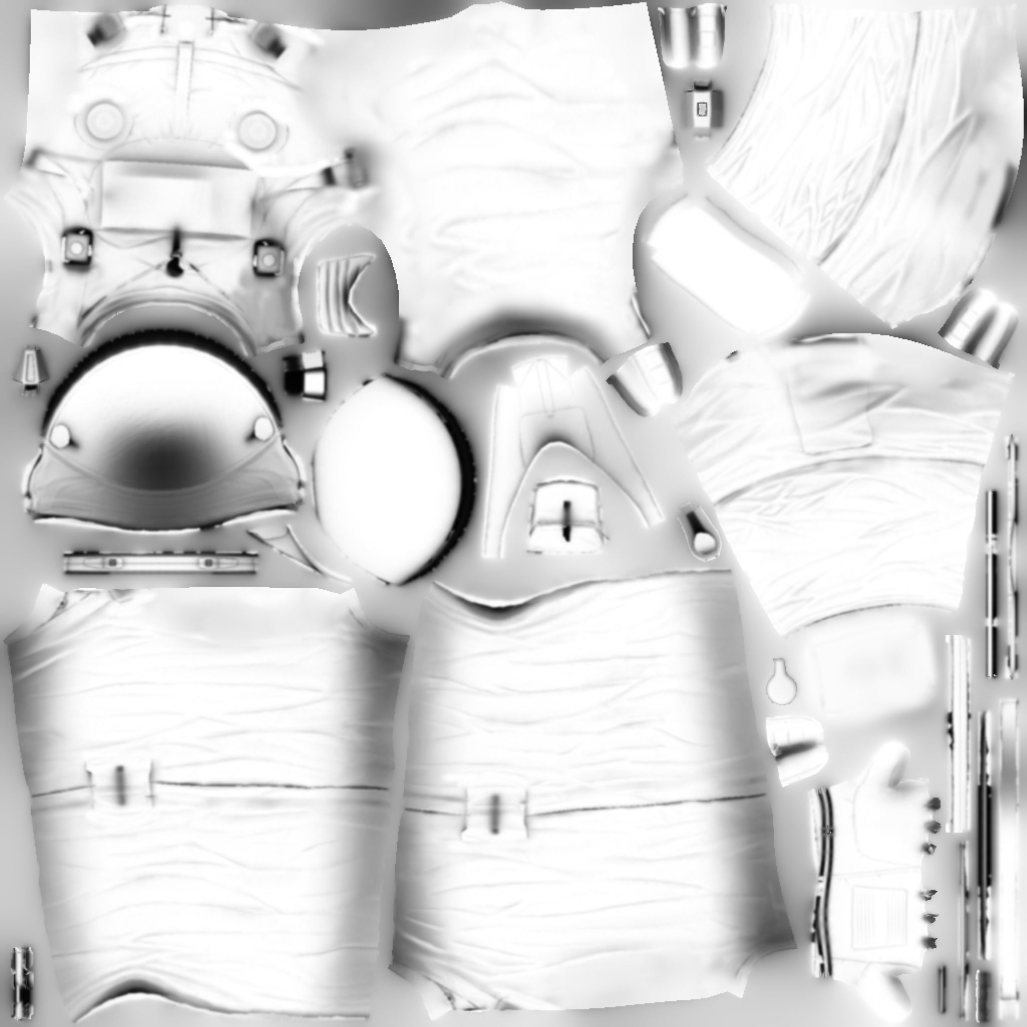 ANIMATED SPACESUIT NASA with BUTTERFLYES 3D model 3D model_14