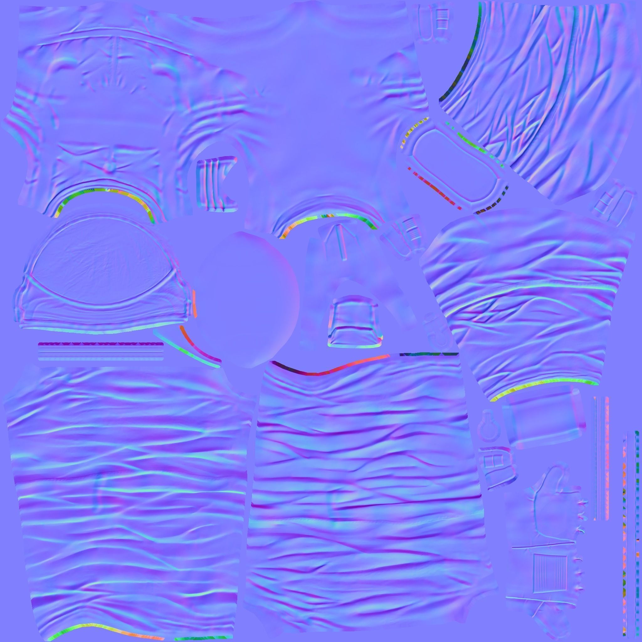 ANIMATED SPACESUIT NASA with BUTTERFLYES 3D model 3D model_16