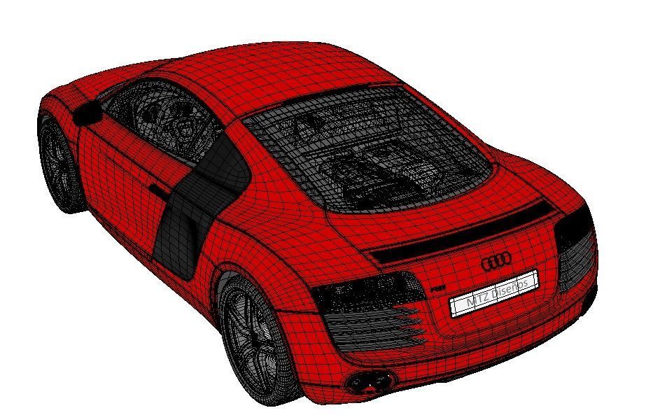 Audi R8 3D model_13