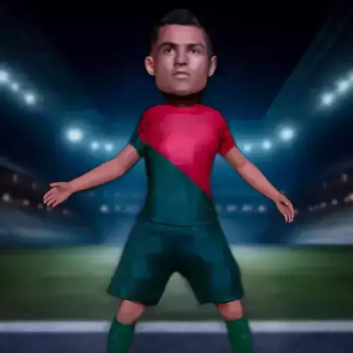 Cristiano Ronaldo 3D print model 3D print model