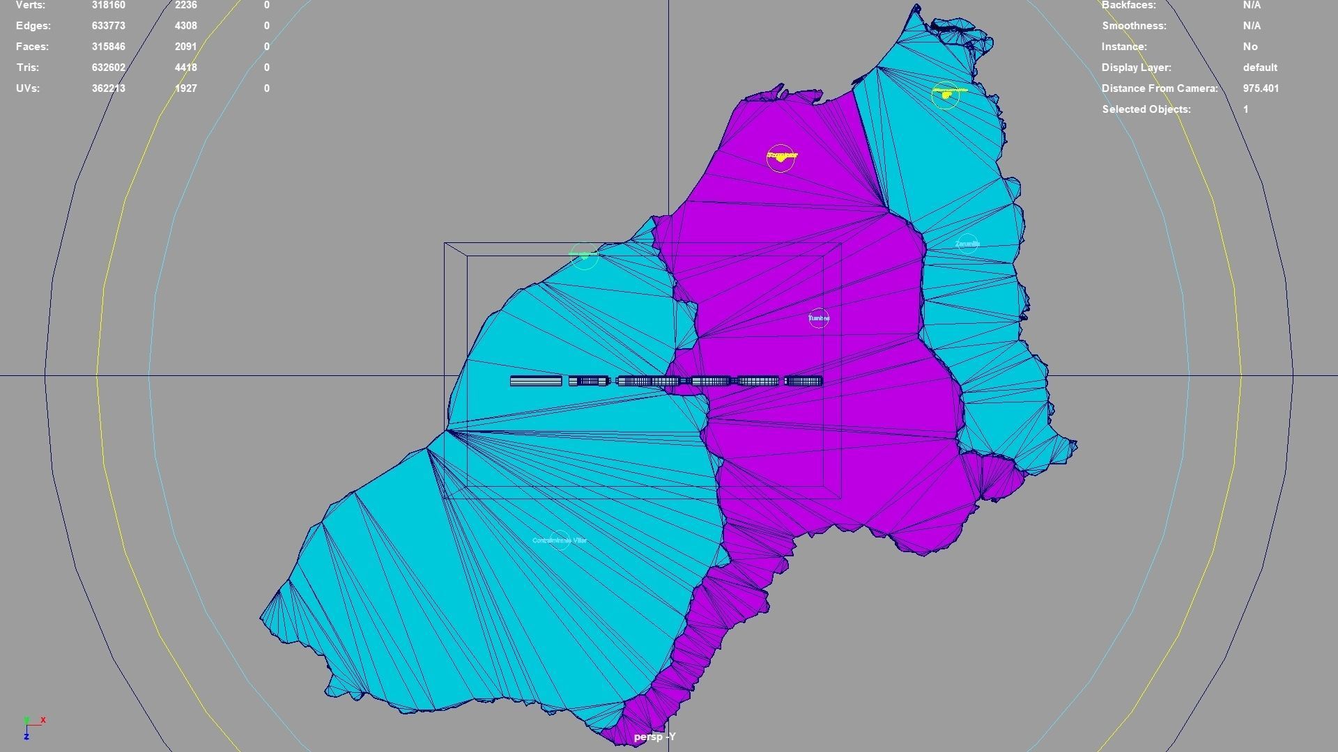 Tumbes  Peru map region geography political geographic 3D model_4