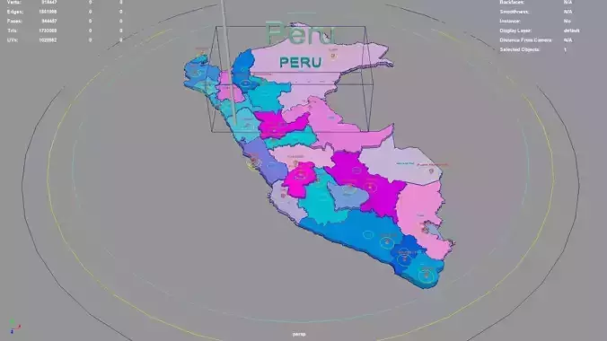 Peru map region geography political geographic administrative