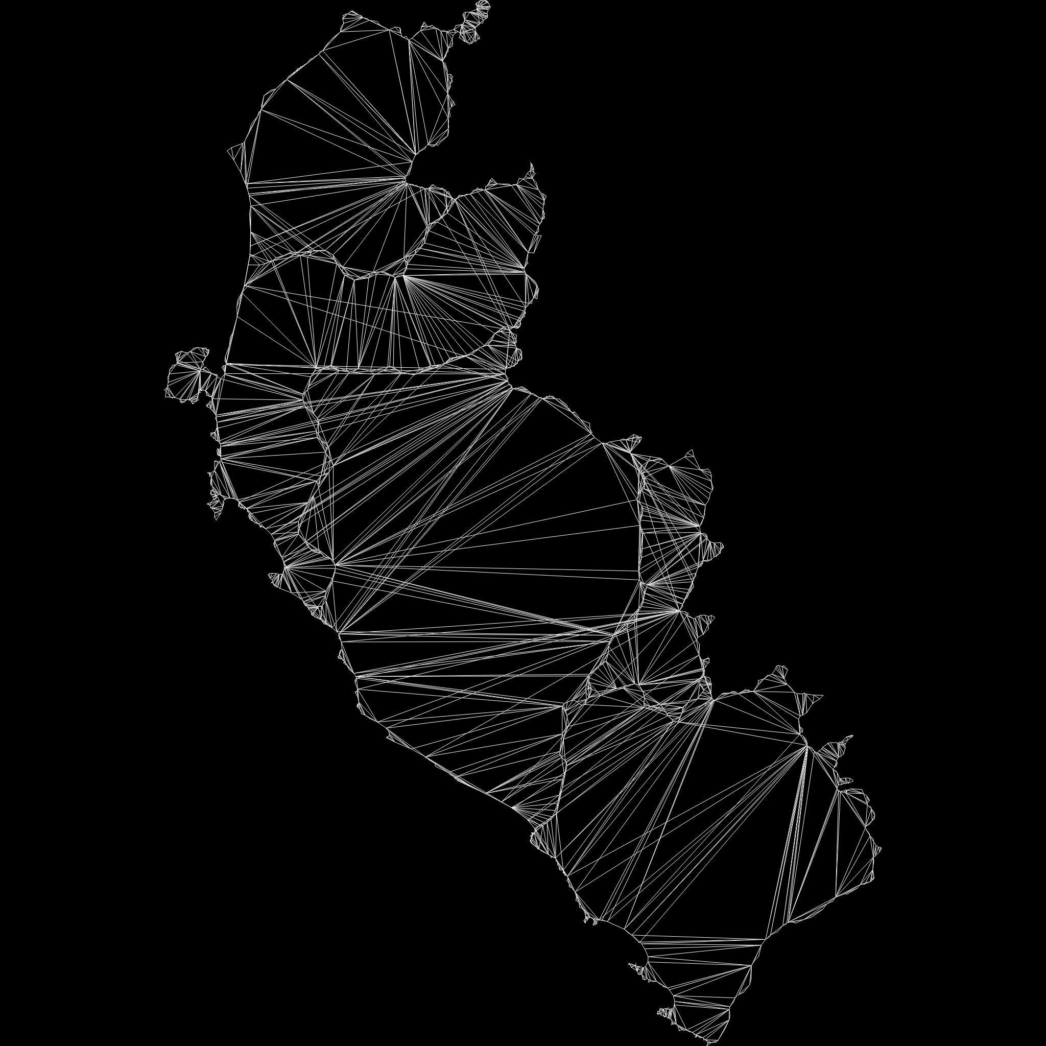 Ica  Peru map region geography political geographic 3D model_10