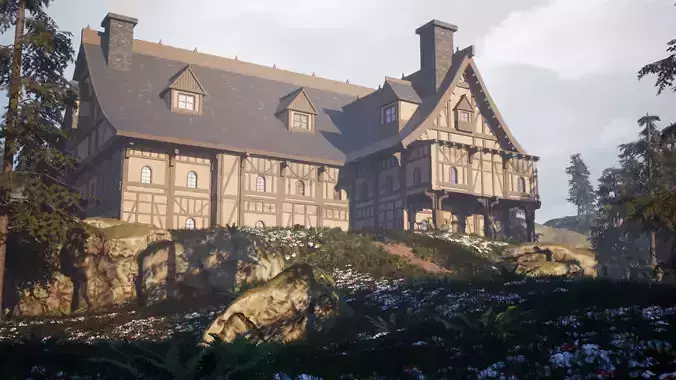 Medieval Tavern Modular Kit -Unreal Engine- and -FBX-