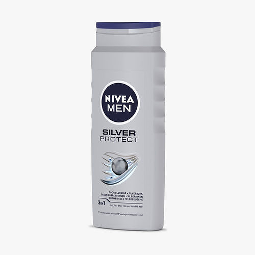 NIVEA MEN Silver Protect 500ml V2 3D model