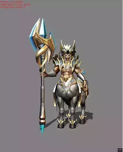 Hylos Grand Warden Low-poly 3D model