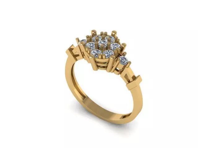 ENGAGEMENT RING 3D print model_0