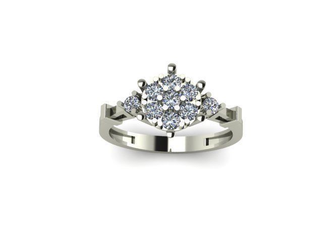 ENGAGEMENT RING 3D print model_3