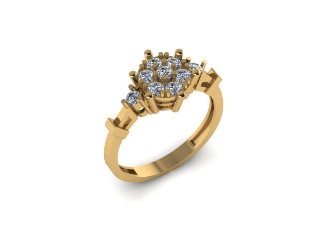 ENGAGEMENT RING 3D print model_6