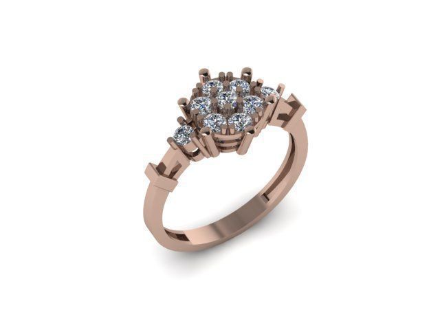 ENGAGEMENT RING 3D print model_8