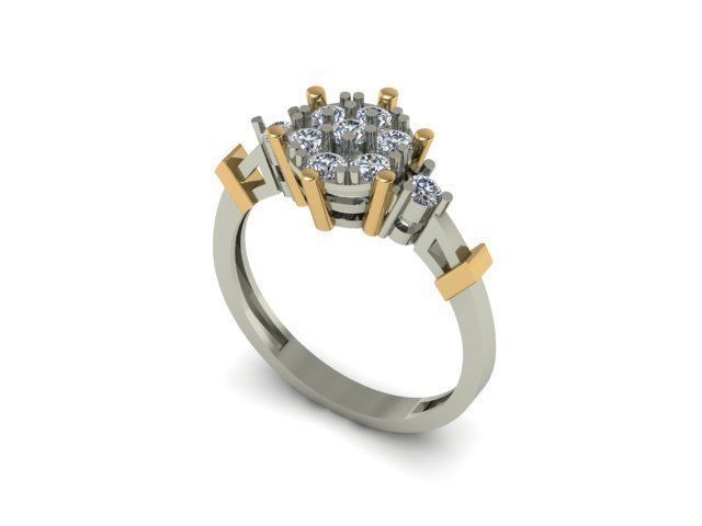 ENGAGEMENT RING 3D print model_5