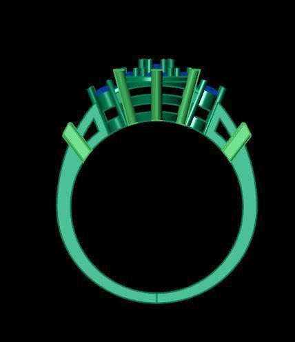 ENGAGEMENT RING 3D print model_12