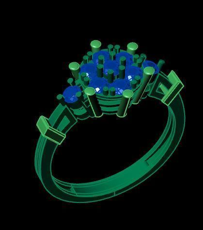 ENGAGEMENT RING 3D print model_9