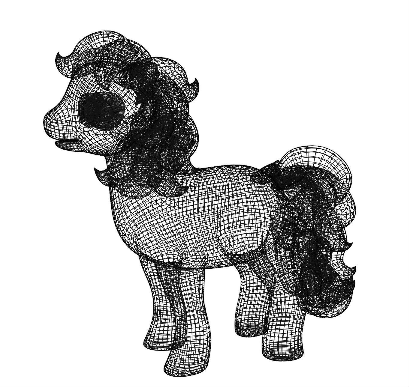 My little pony 90s original series fully rigged 3D model_3