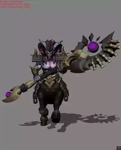 Hylos Abyssal Shaman Skin Low-poly 3D model