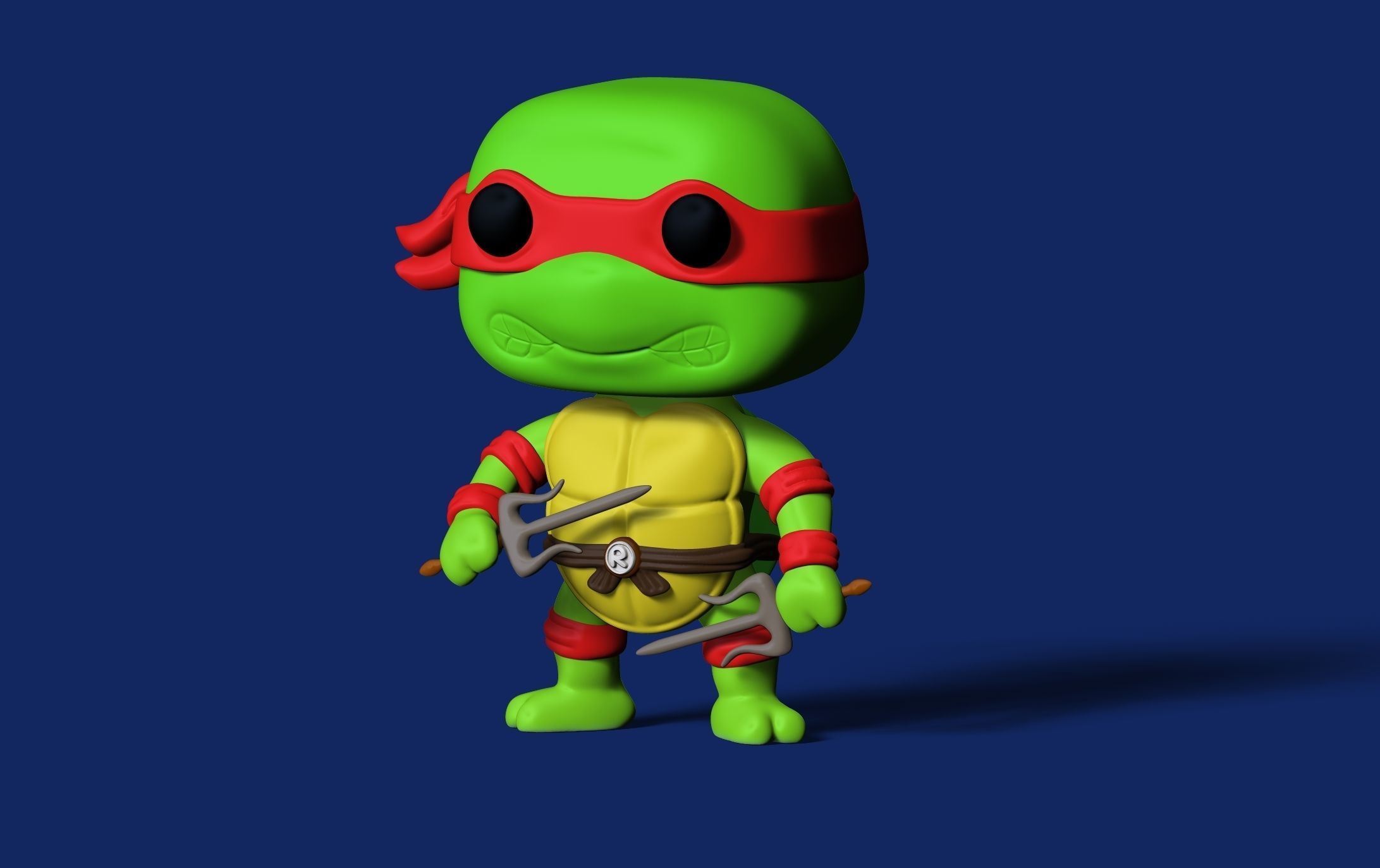 Raphael Funko pop 3D print model_2