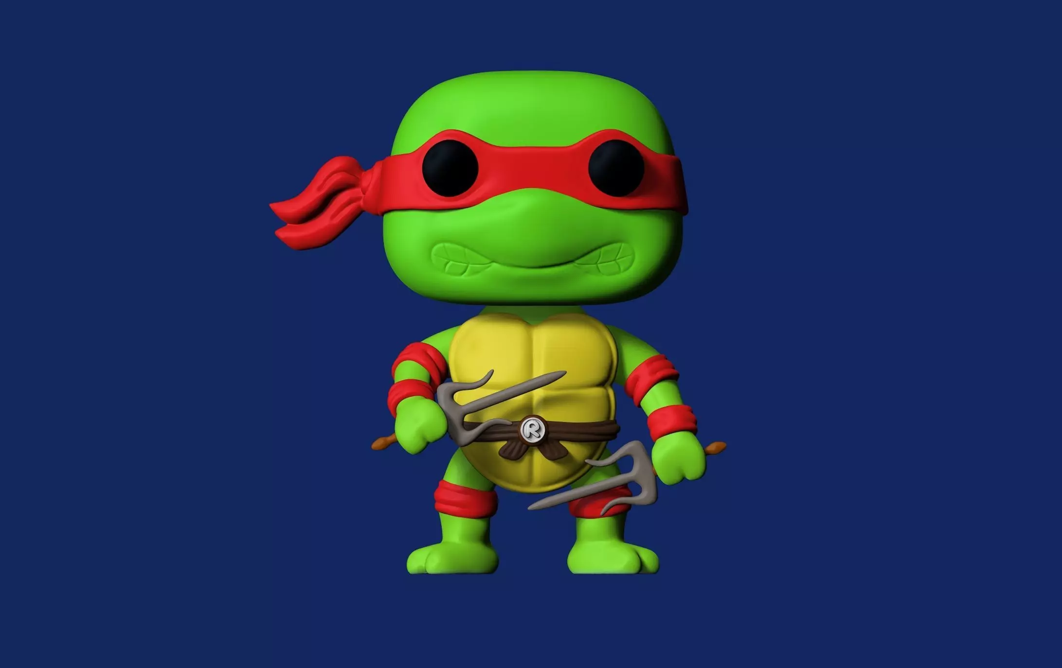 Raphael Funko pop 3D print model_0