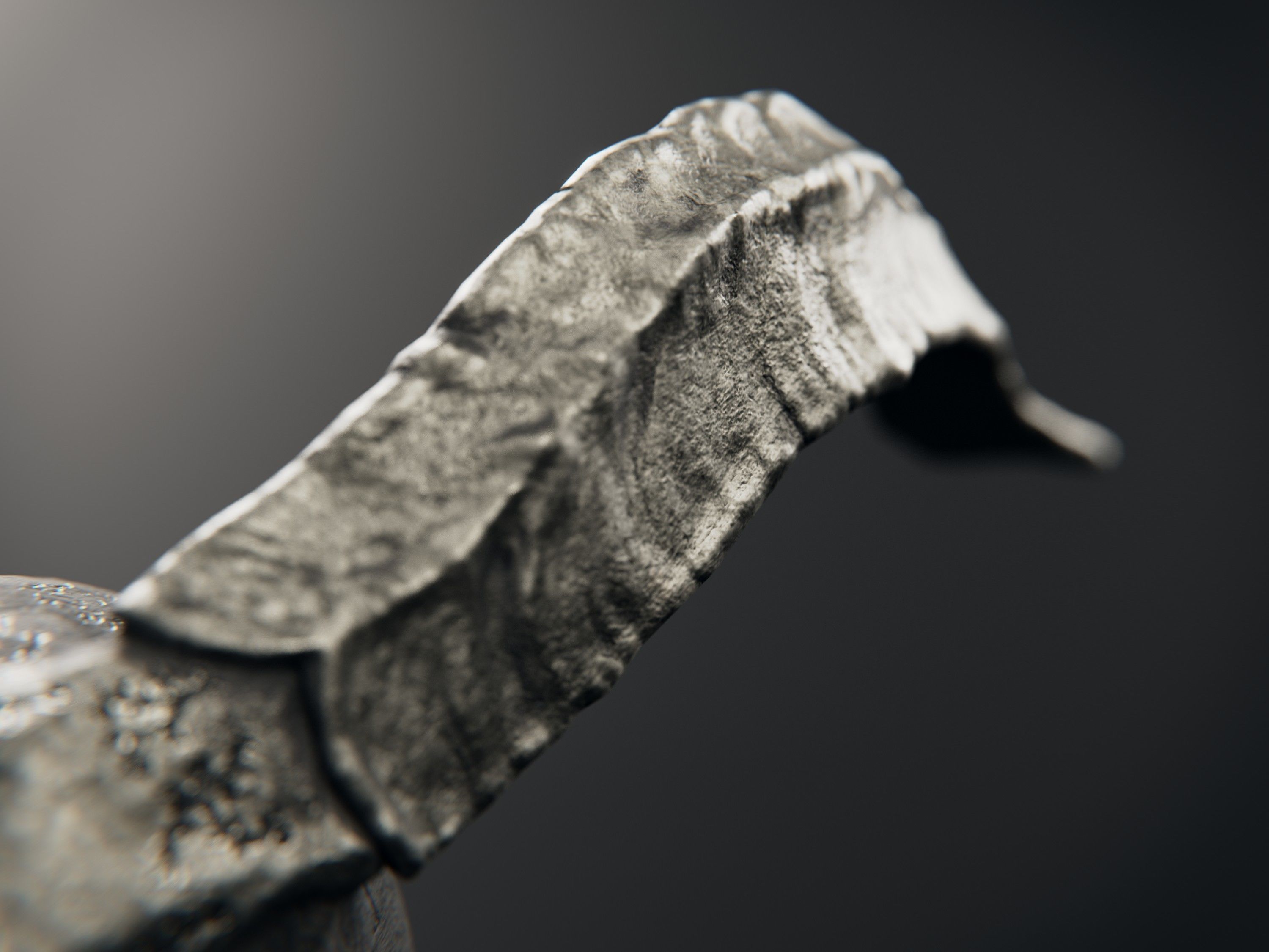 humanoid skull - the eye of suffering 3D model_5