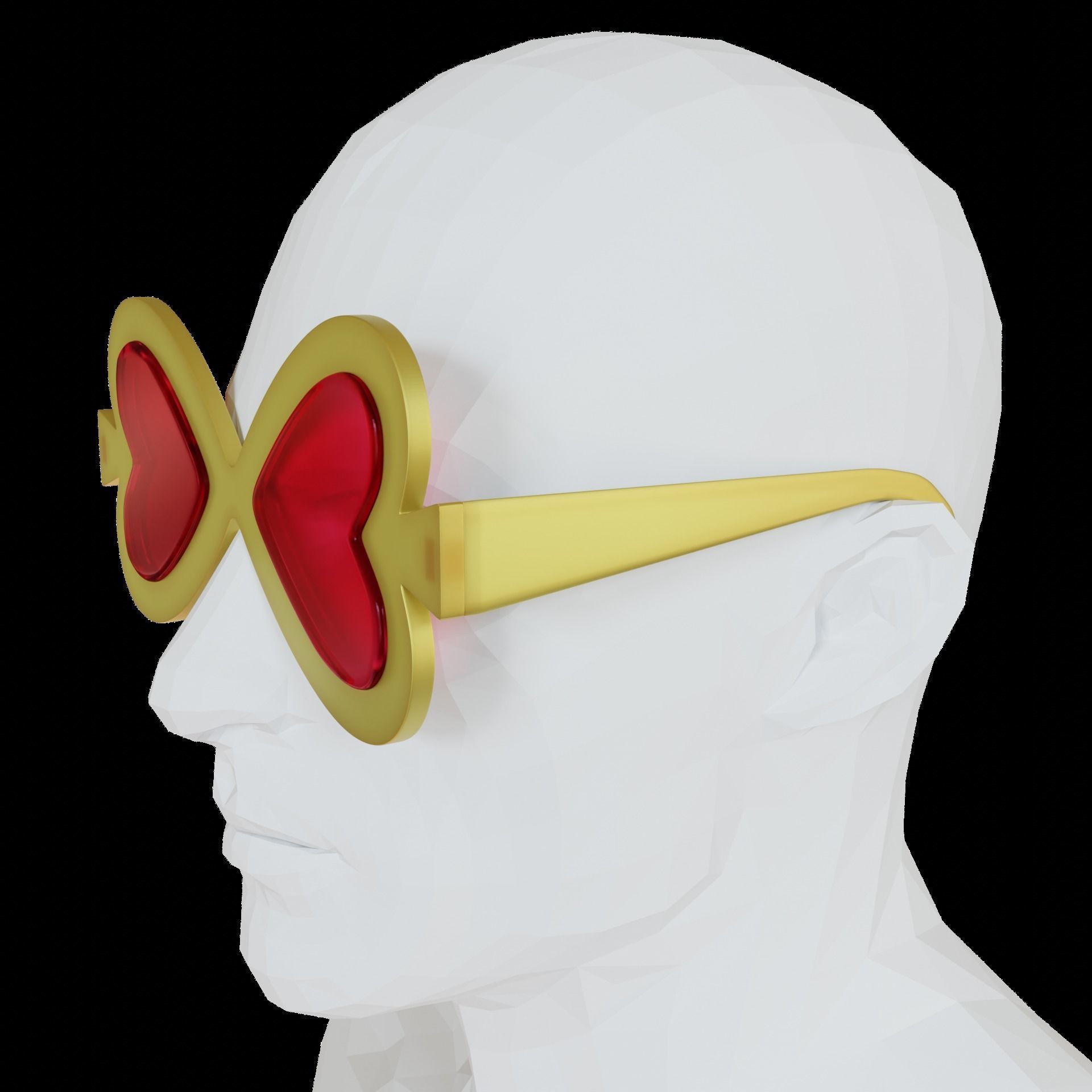 One piece Brook Soul King glasses tie CROWN cosplay 3D print model_8