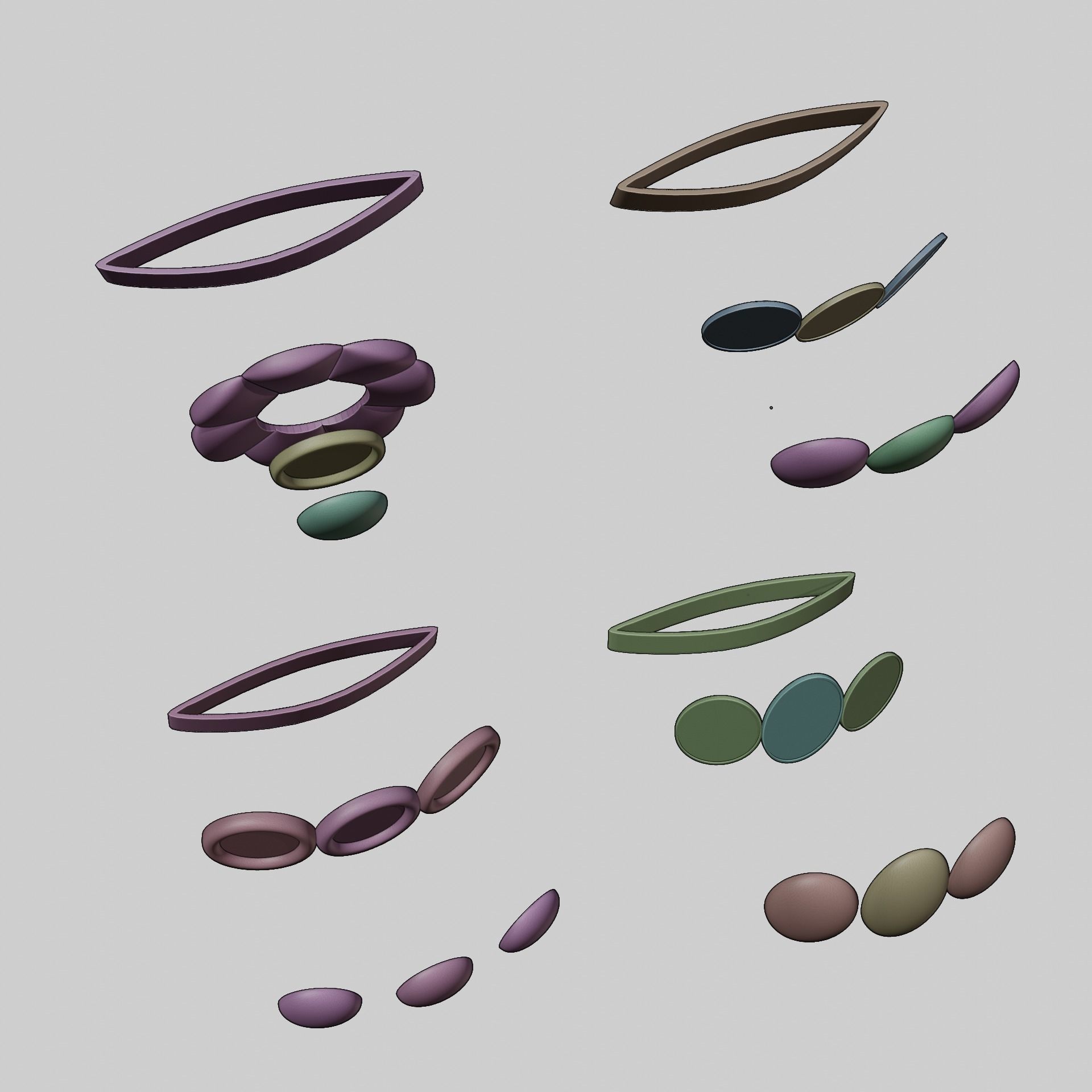 One piece Brook Soul King glasses tie CROWN cosplay 3D print model_6