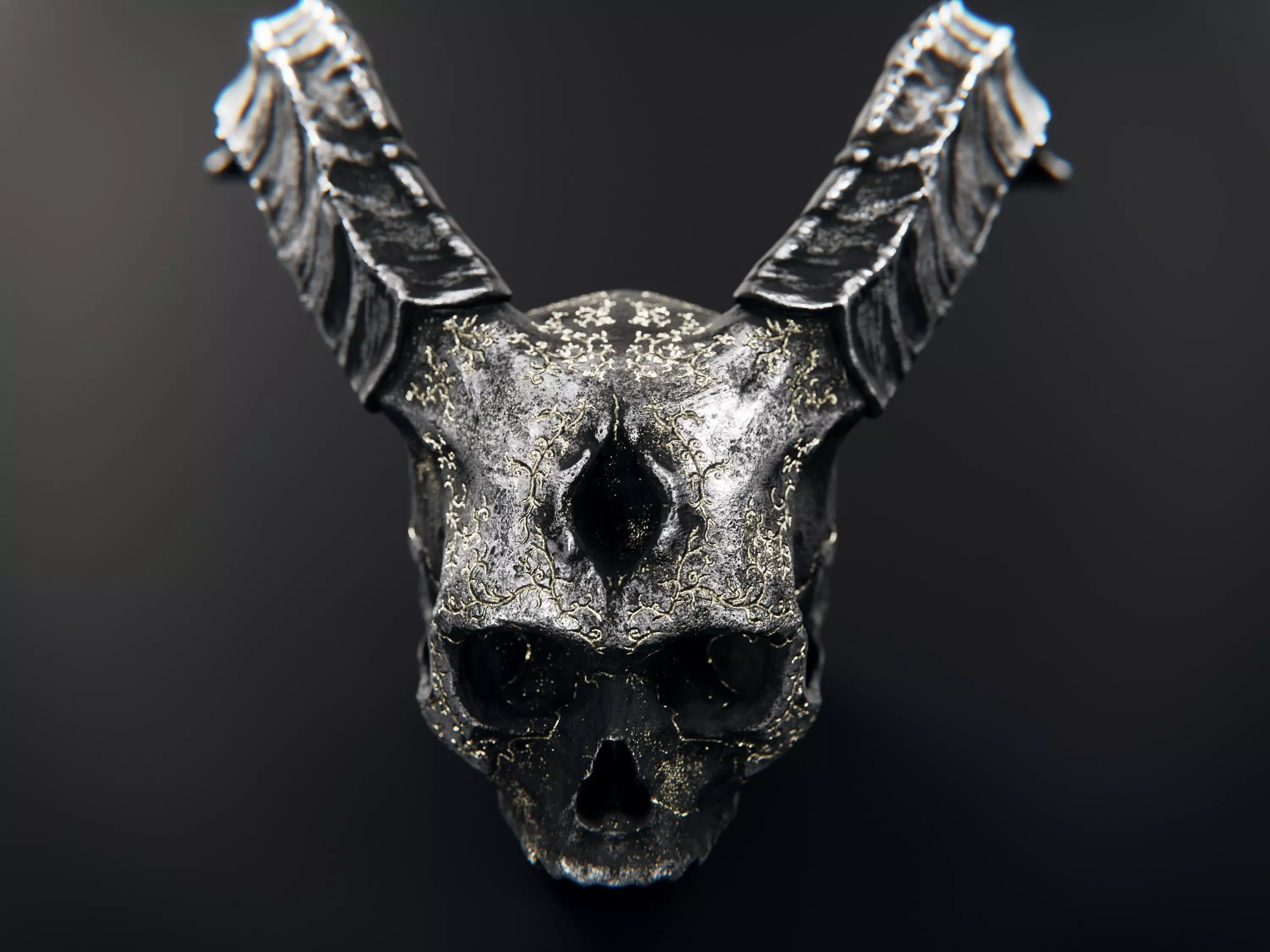 humanoid skull - the eye of suffering 3D model_0