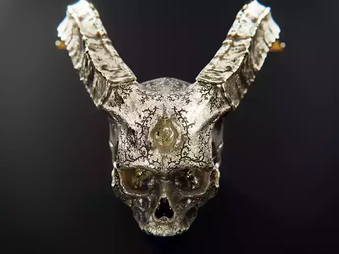 humanoid skull - the eye of suffering