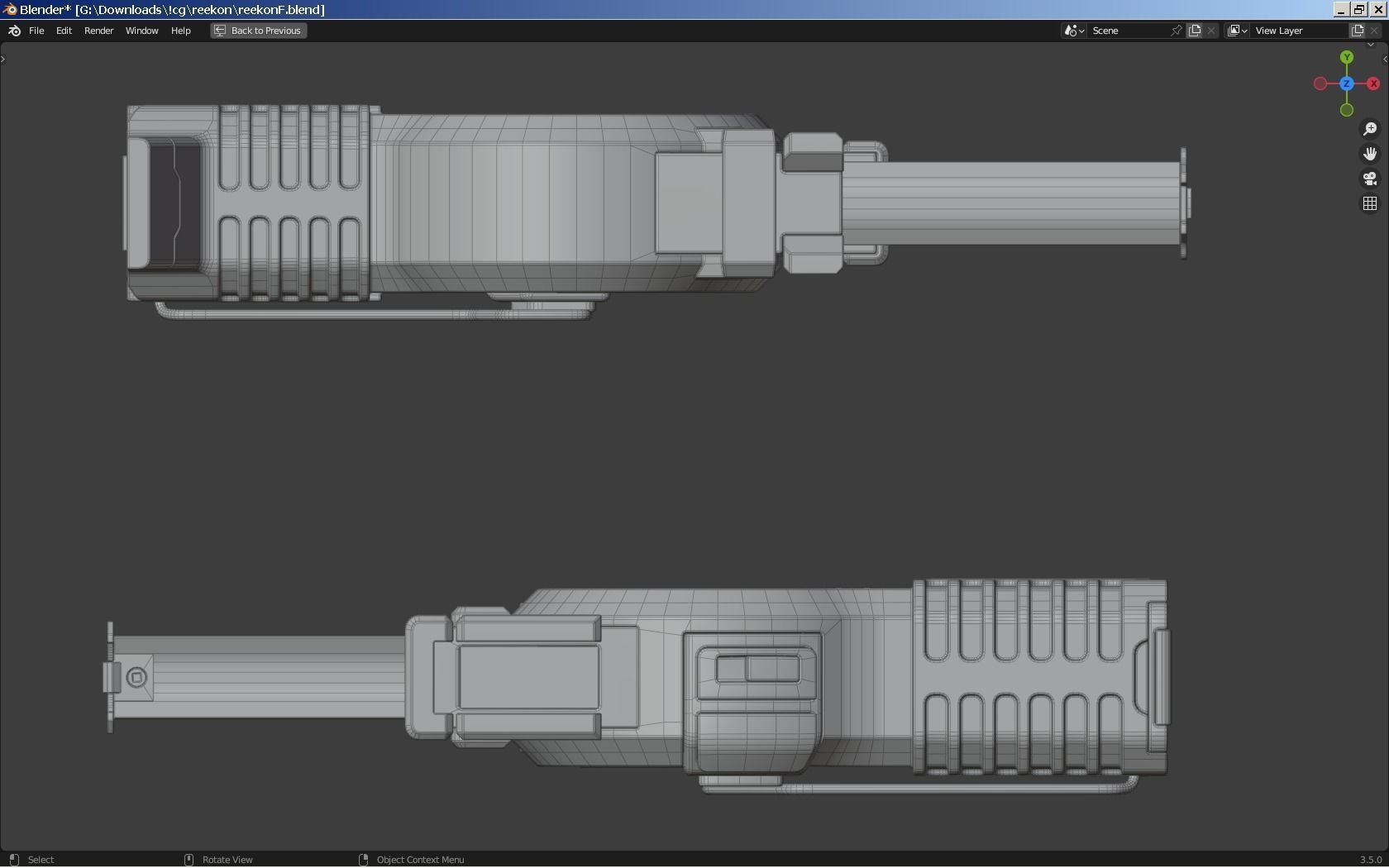 Digital Tape Measure Low-poly 3D model_9
