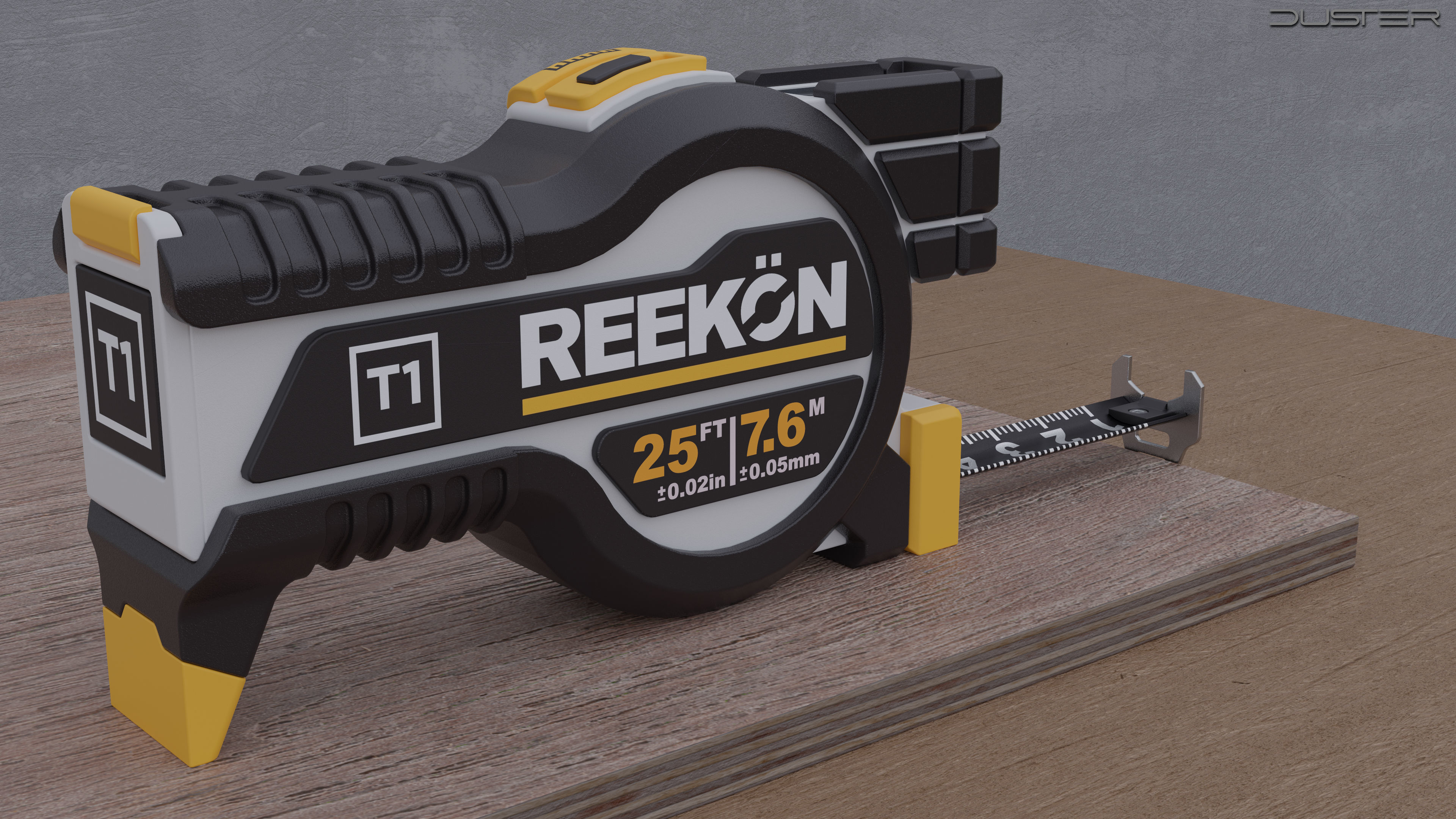 Digital Tape Measure Low-poly 3D model_4