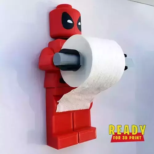 DEADPOOL TOILET PAPER HOLDER 3D print model