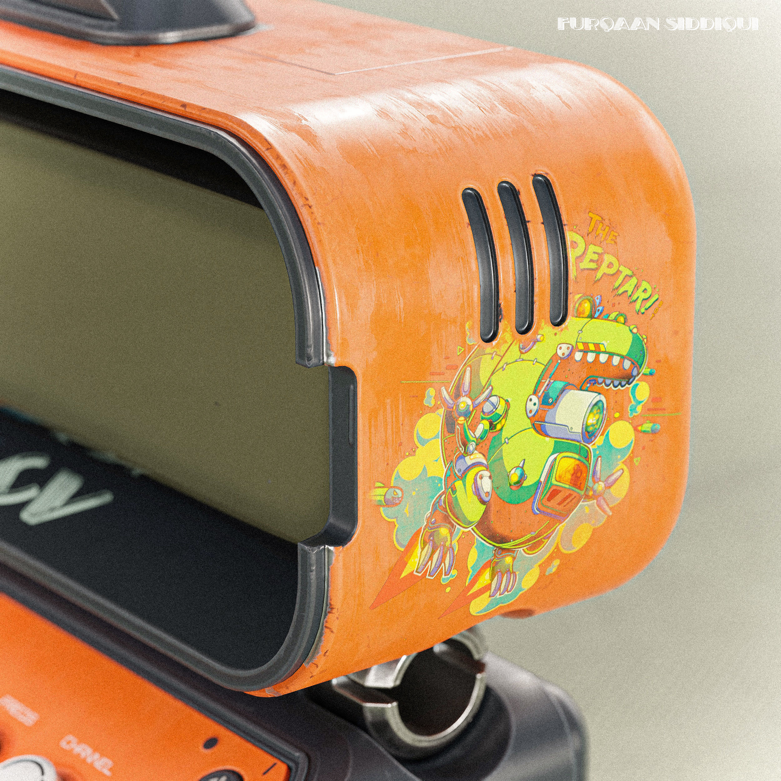 Sci-fi Controller PC V28 PBR Low-poly 3D model_8