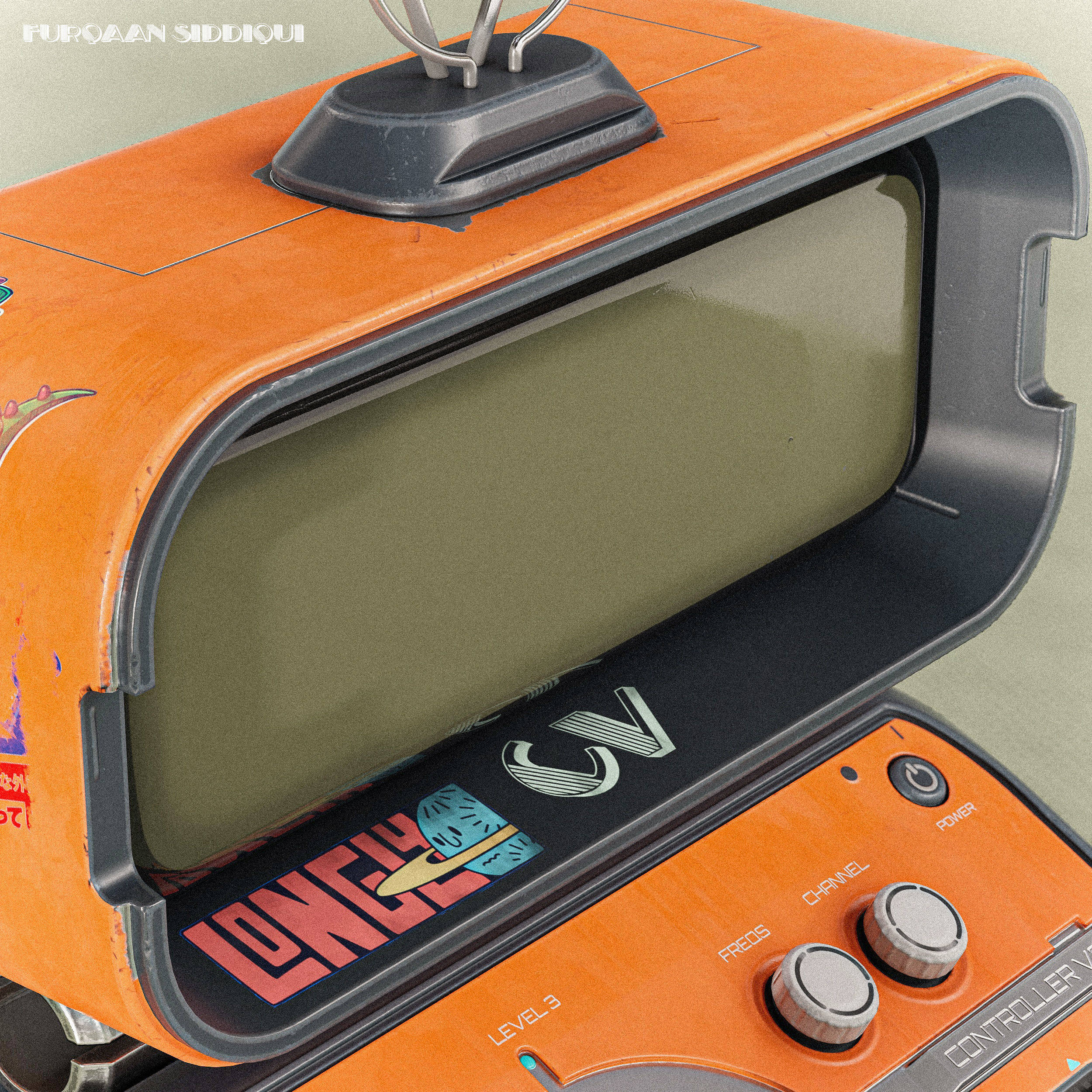 Sci-fi Controller PC V28 PBR Low-poly 3D model_13