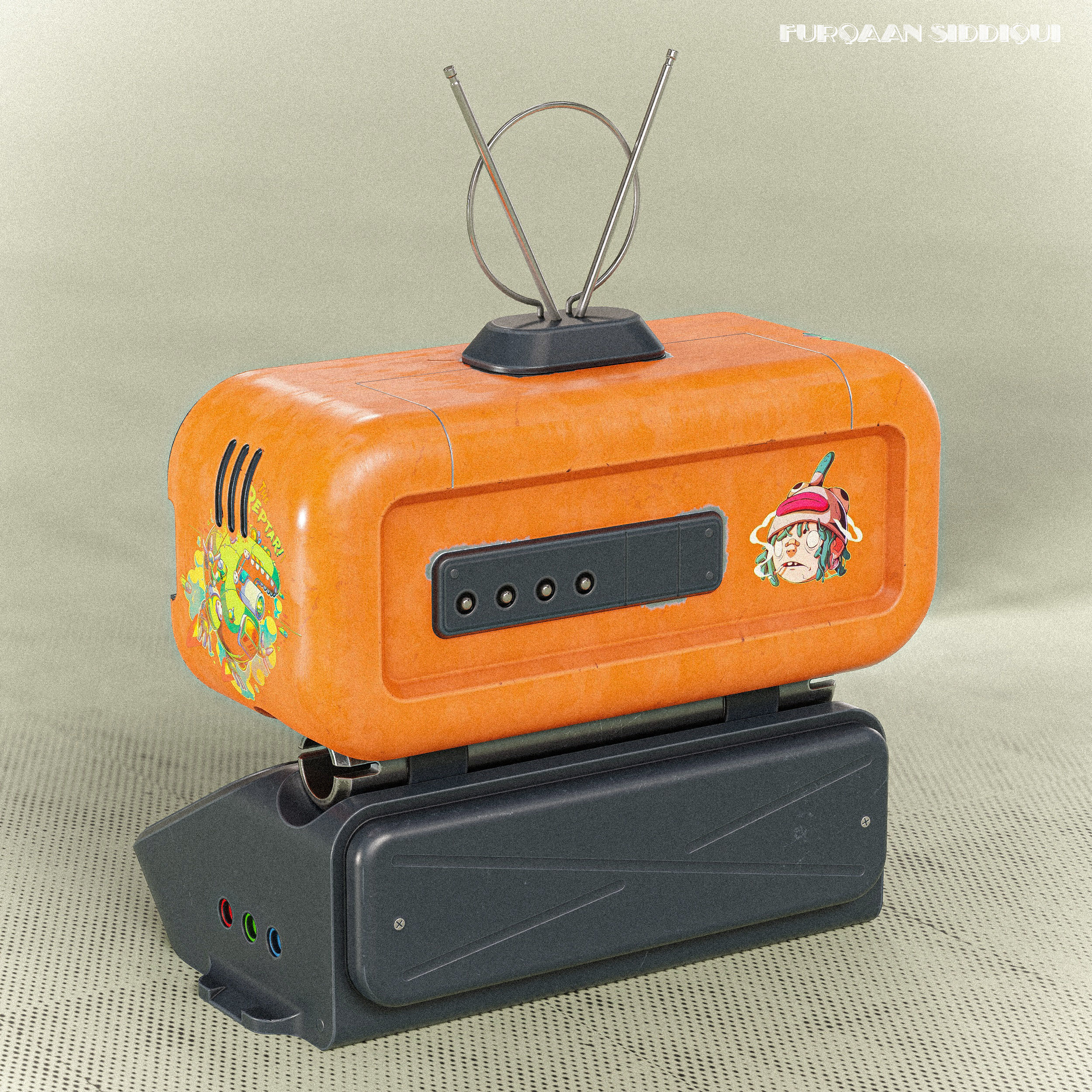 Sci-fi Controller PC V28 PBR Low-poly 3D model_4