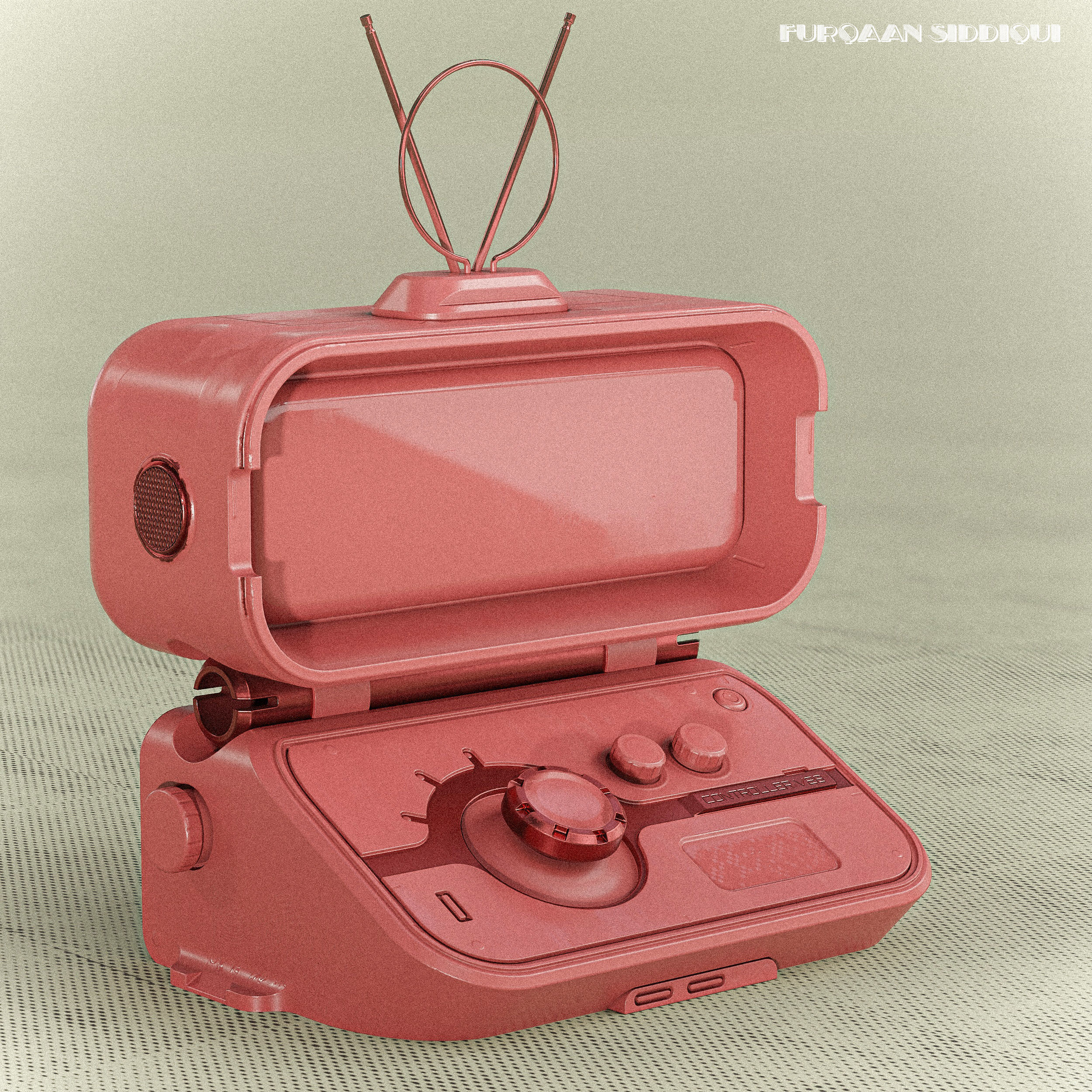 Sci-fi Controller PC V28 PBR Low-poly 3D model_15