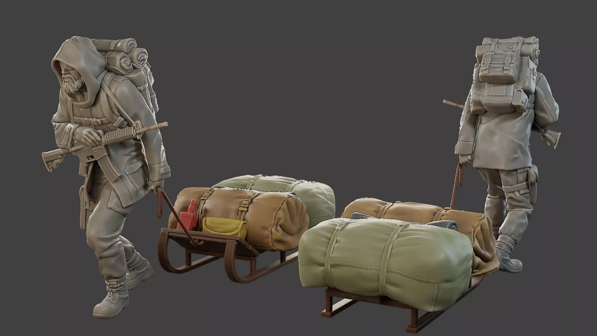 Post-Apocalyptic Male PAM2 002 3D print model