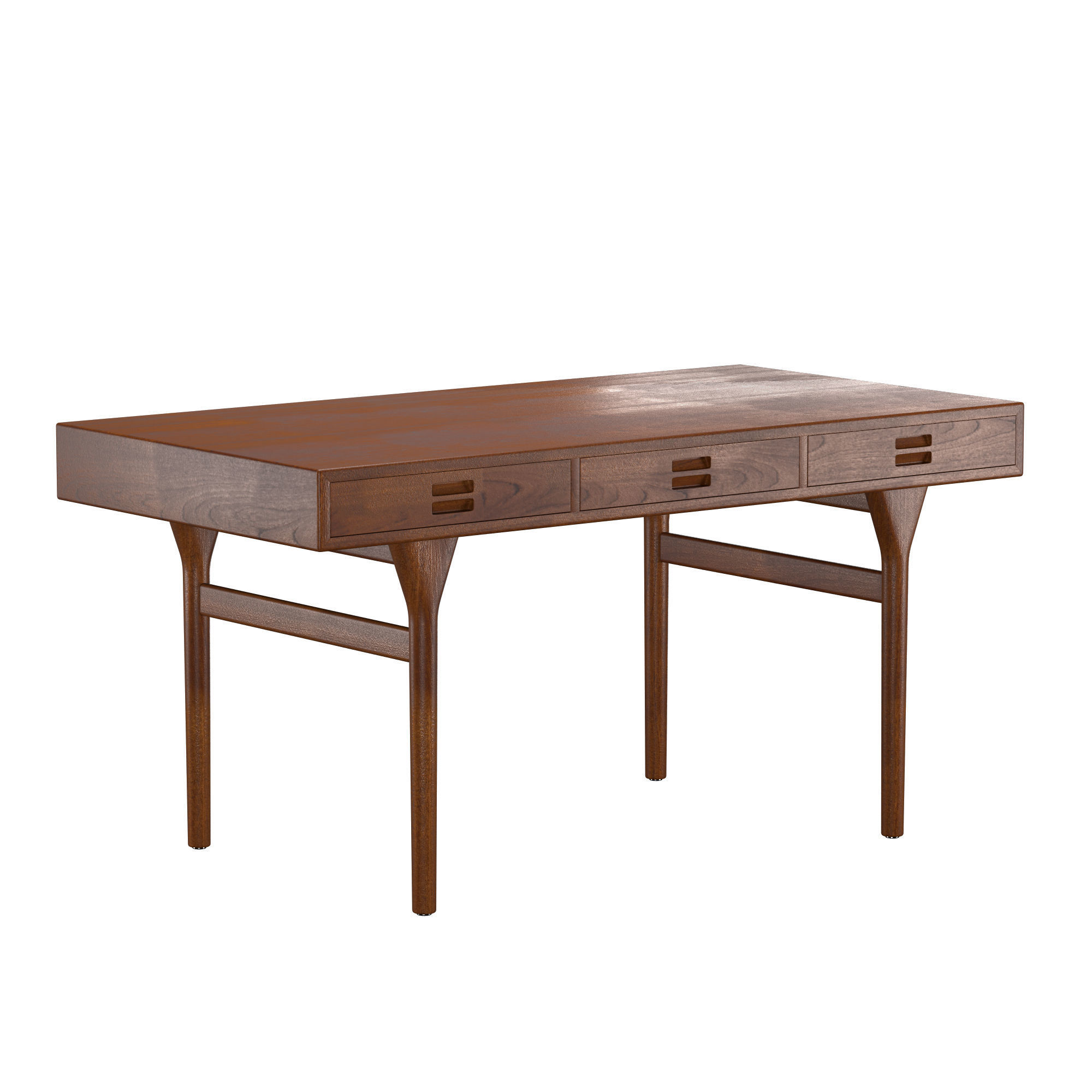 Midcentury Danish desk 3D model_1