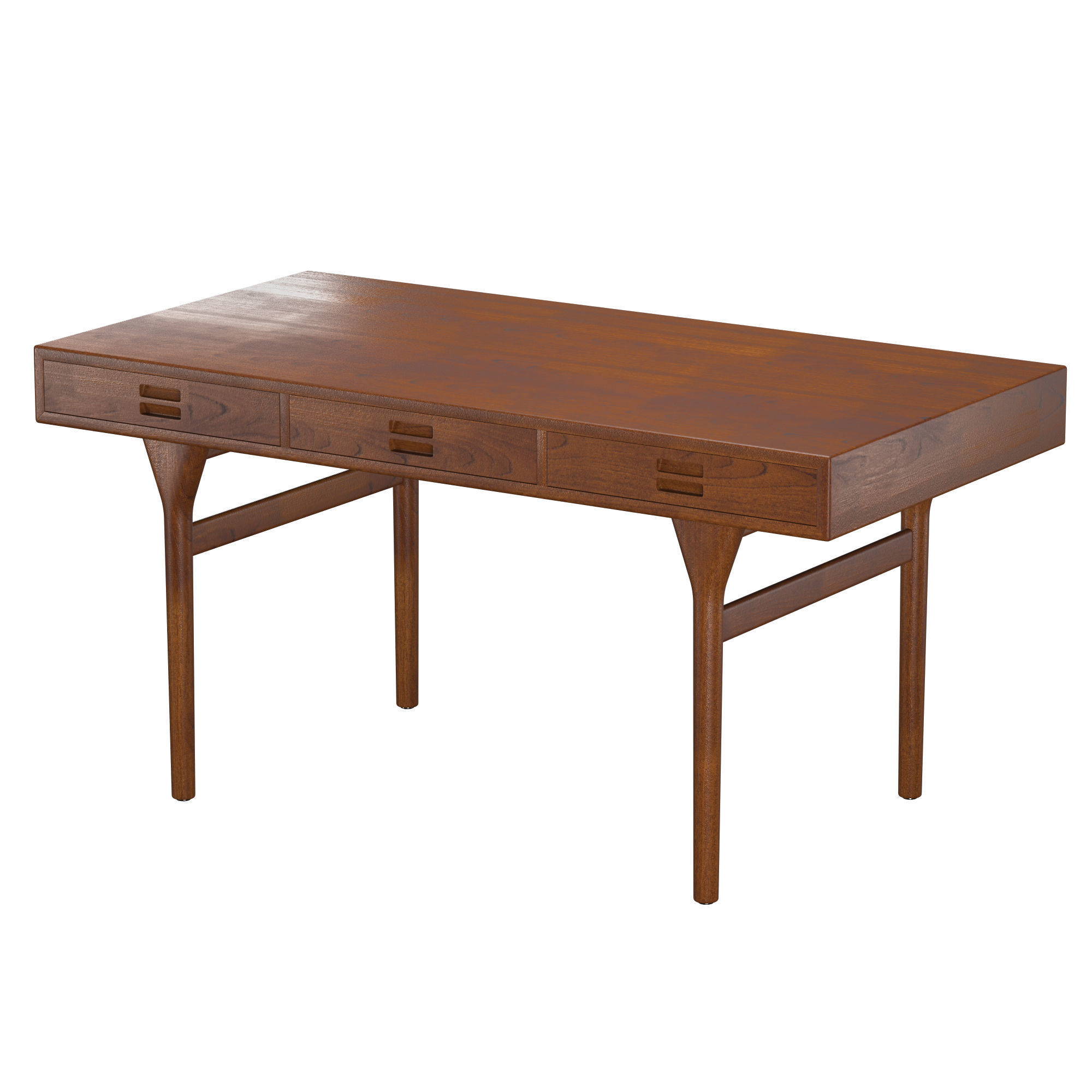 Midcentury Danish desk 3D model_3