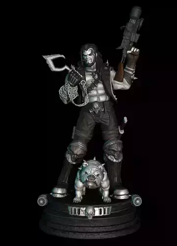 Lobo from DC Comics STL files for 3d printing collectibles