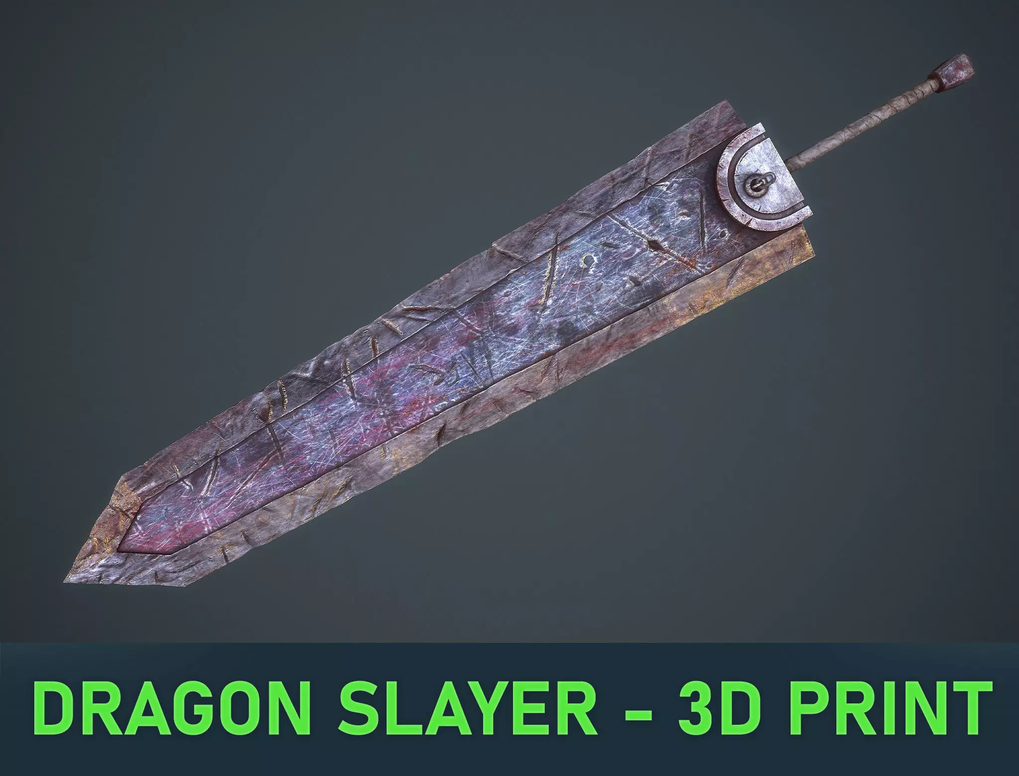 Dragon Slayer - Berserk - 3D printing ready Free 3D print model_0