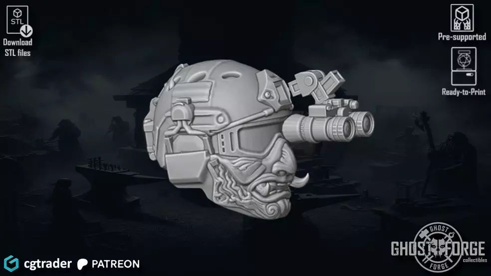 RENEGADES5 - 2 Velikan samurai 3D print model