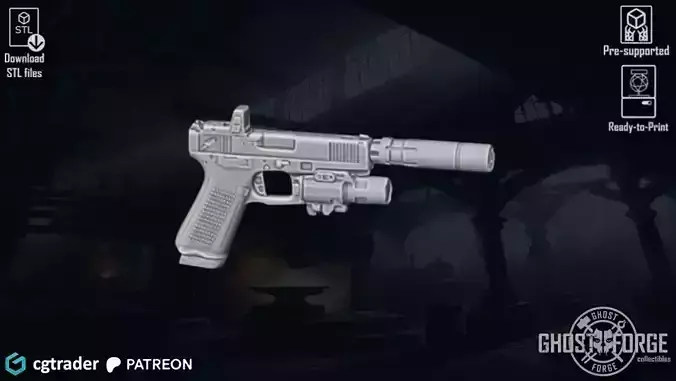 Pistol Glock 18 Silencer