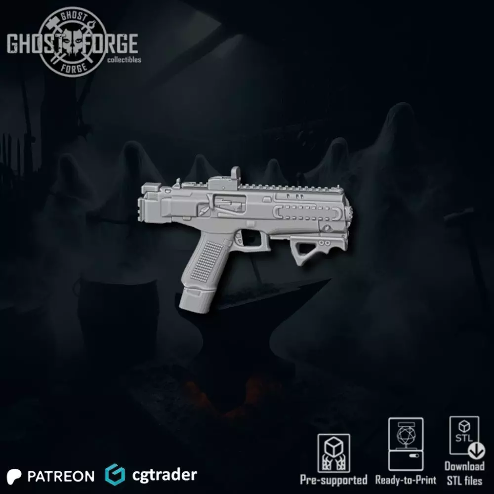 Pistol Glock MCK 3D print model