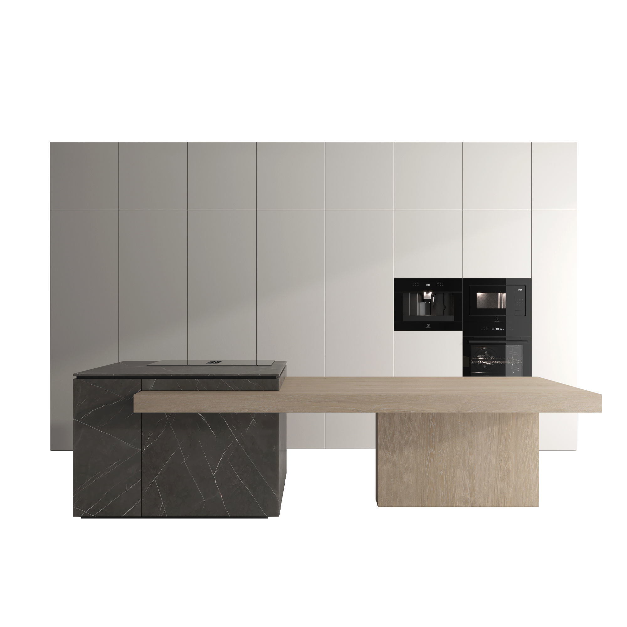 Kitchen set 02 3D model_1