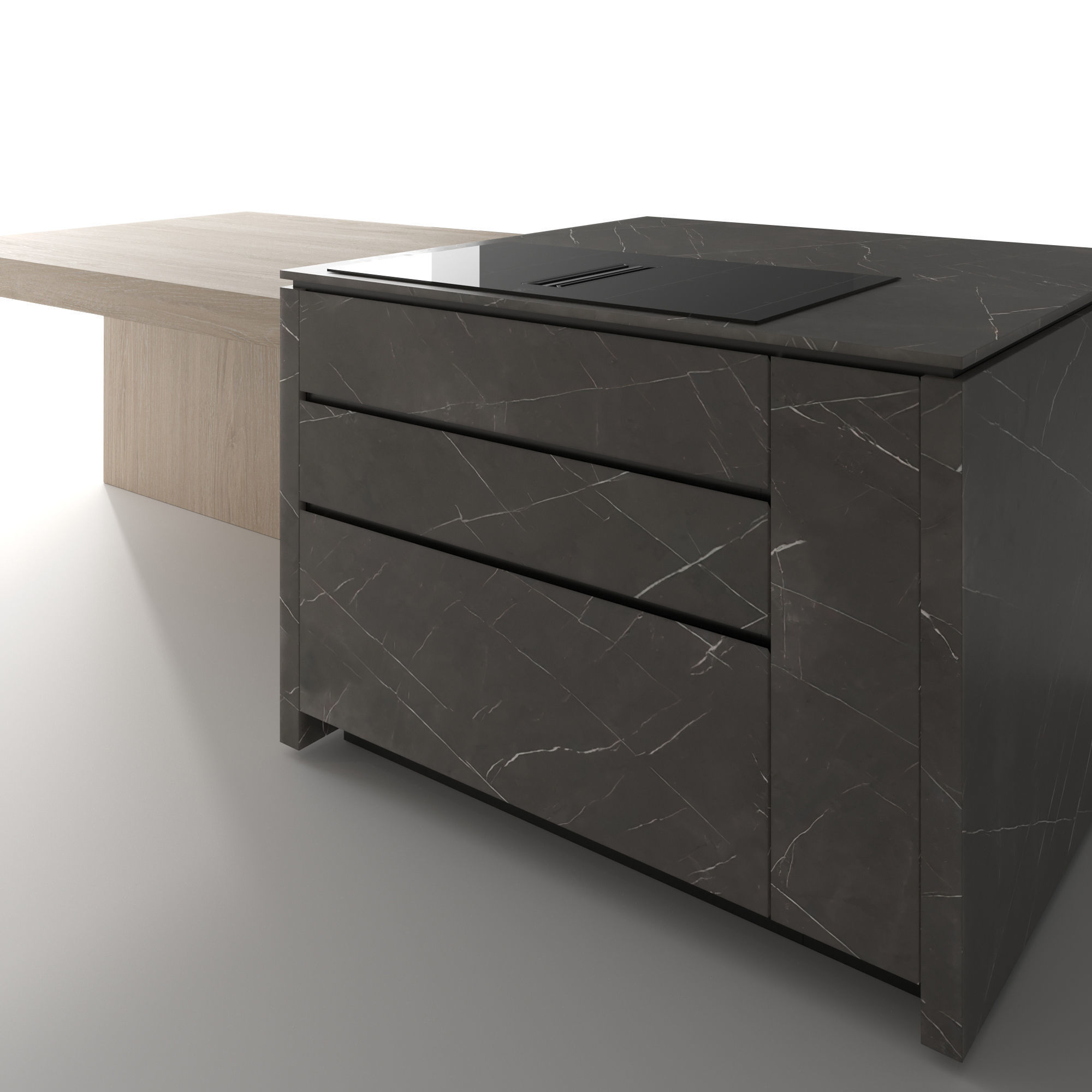 Kitchen set 02 3D model_3