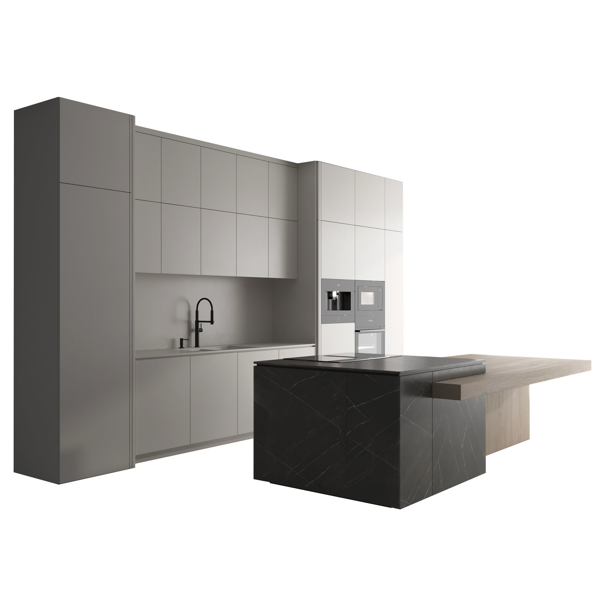 Kitchen set 02 3D model_2