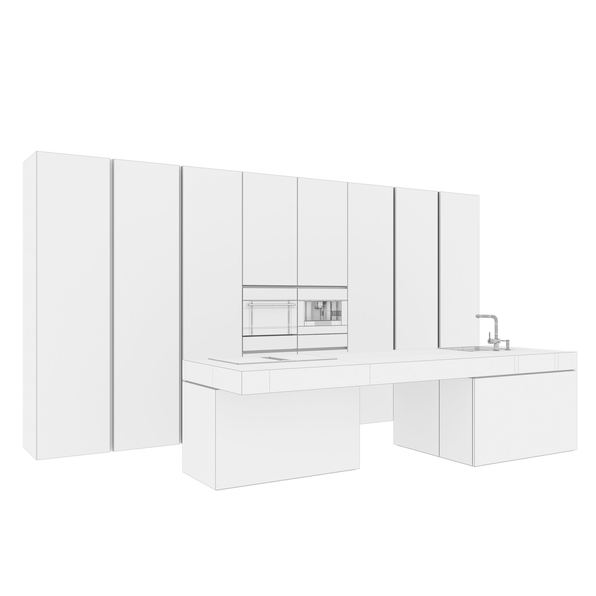 Kitchen set 03 3D model_5
