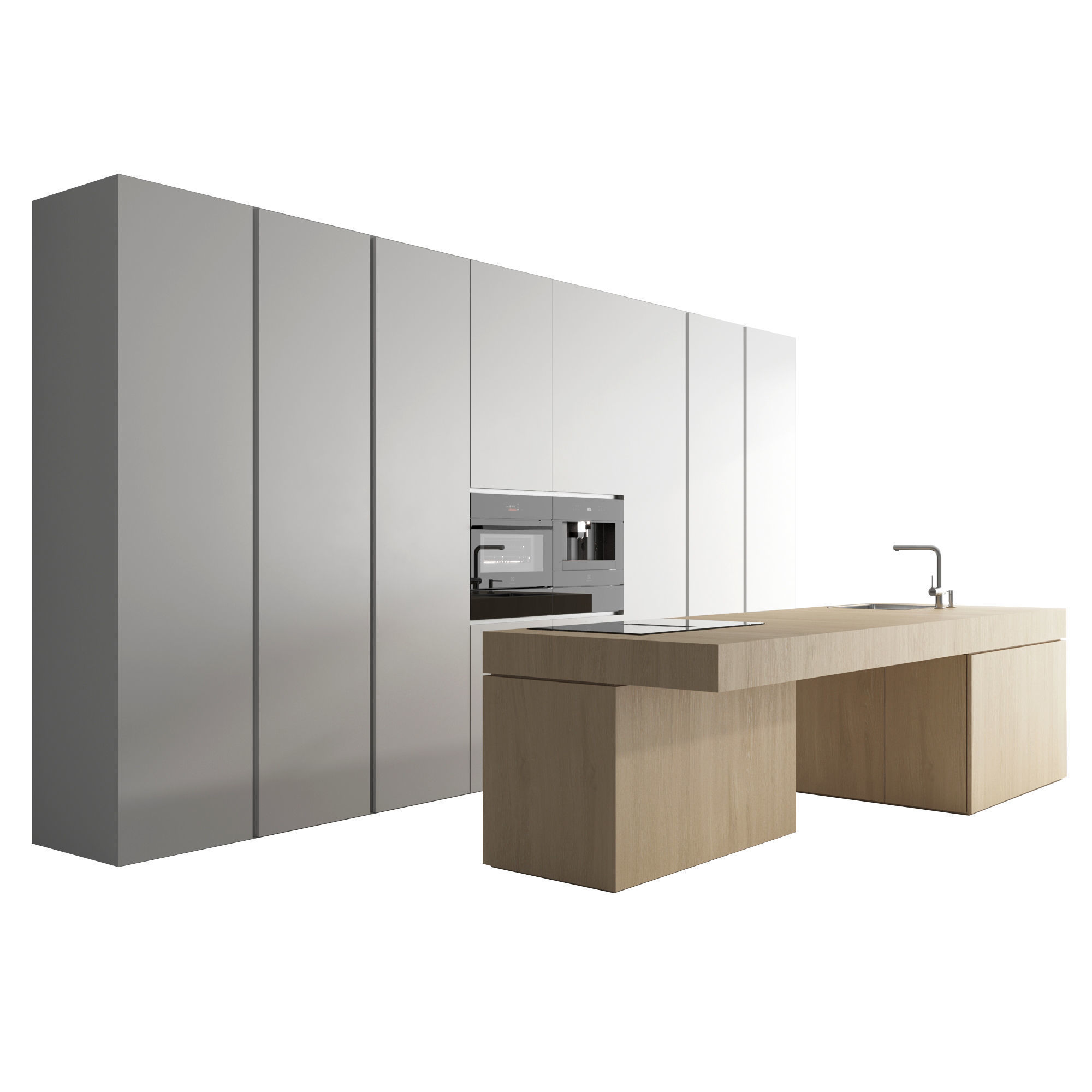 Kitchen set 03 3D model_1