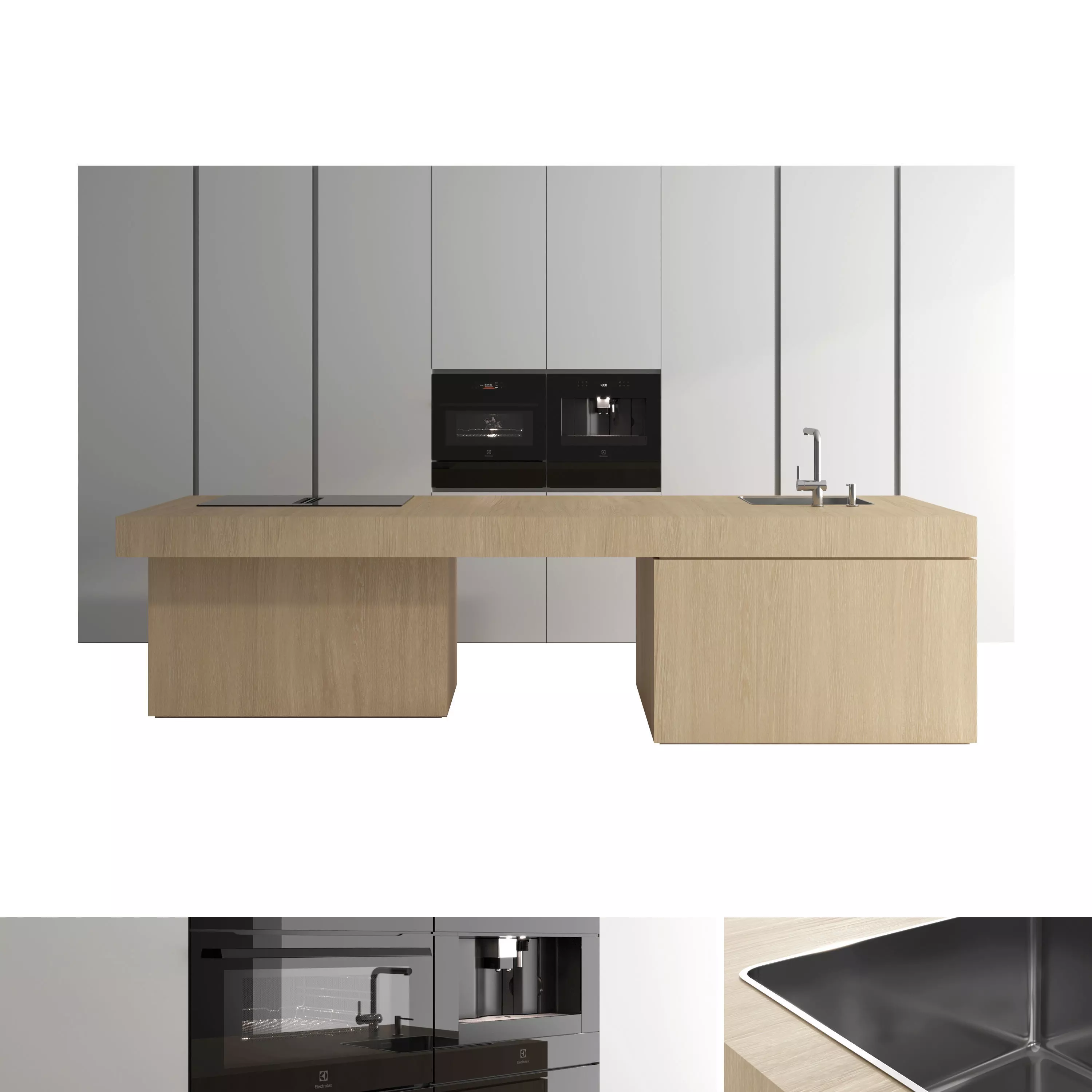 Kitchen set 03 3D model_0
