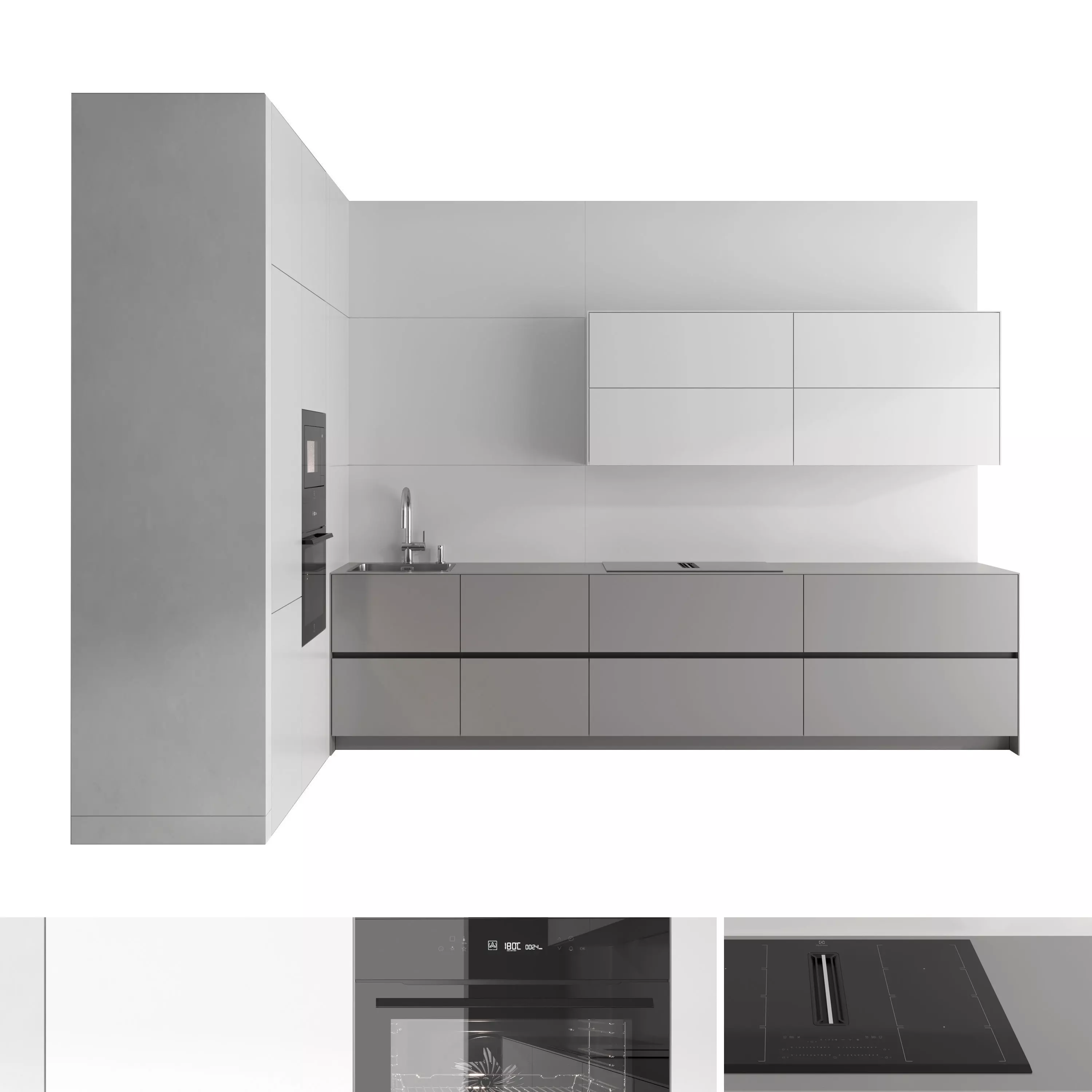 Kitchen set 05 3D model_0